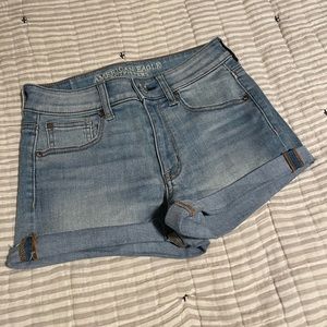 American eagle super super stretch hi rise shorts size 2